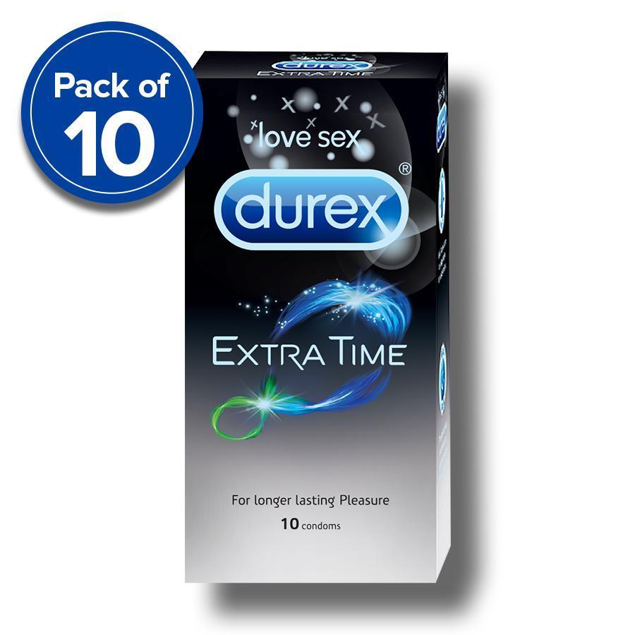 Durex Condoms, Extra Time- 10s (Pack of 10)