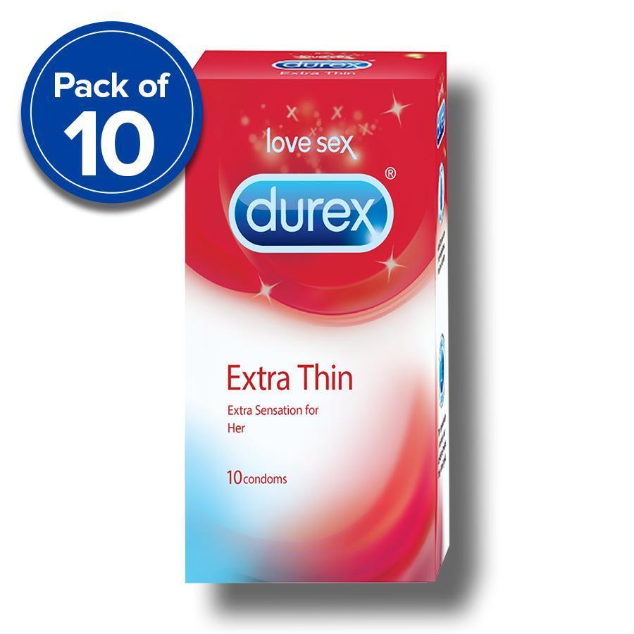 Durex Condoms, Extra Thin- 10s (Pack of 10)
