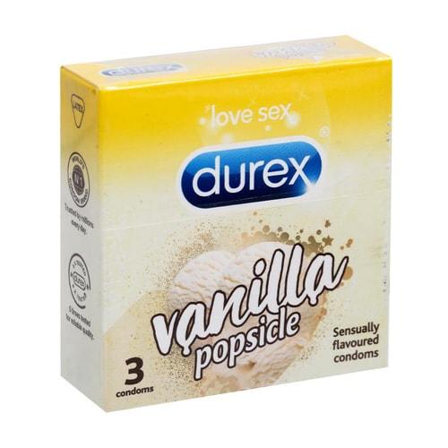 Durex Vanilla Popsicle flavoured condoms 3s